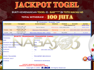 bukti jp naga303 #501