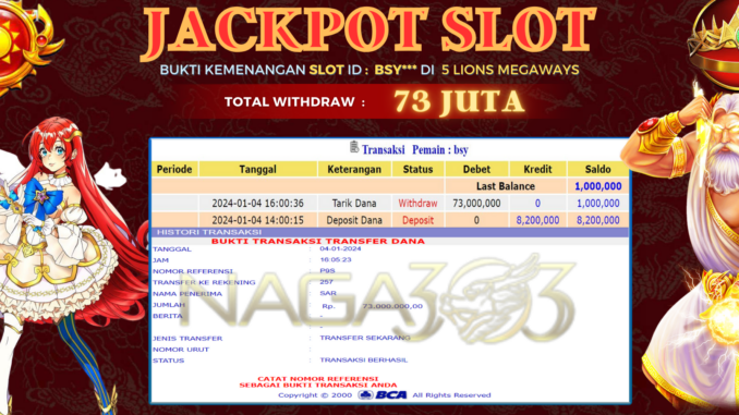 BUKTI JP NAGA303 #786 BUKTI JP NAGA303 #786